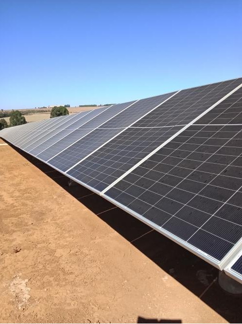 Módulos fotovoltaicos inspecionados pela Fesper