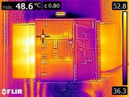 Imagem de inspeção termográfica